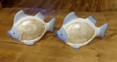 Vtg tropical fish ceramic - 2,