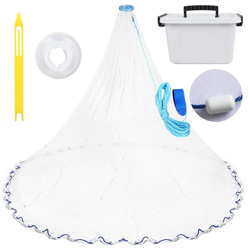 Cast net with mesh 8ft - 3/8",
