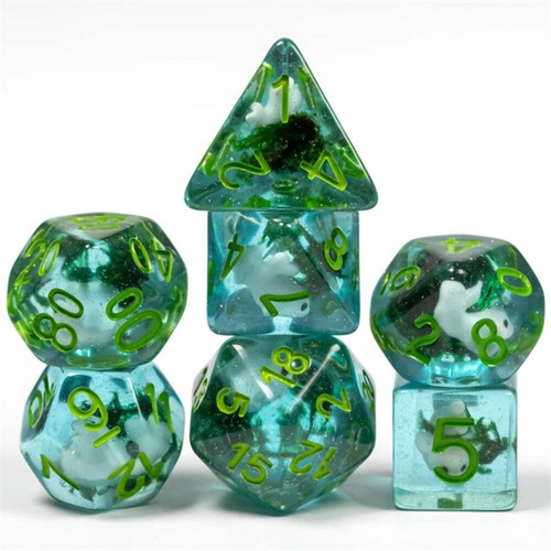 White fish seaweed dice set - seaweed,